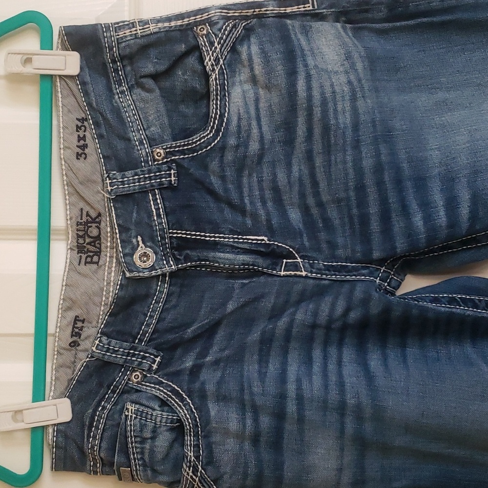 Men's Buckle Black Jeans (34×34)